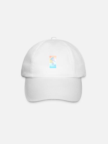 Pastellquellen - Baseballkappe - Weiß/Weiß