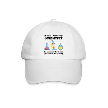 Wissenschaftler - Baseballkappe - Weiß/Weiß - Vorne