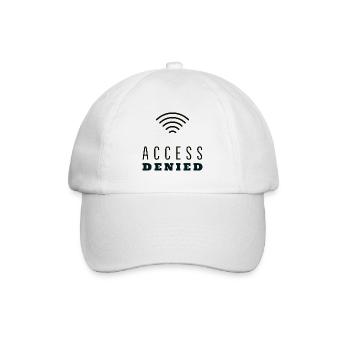 Wechsel, Zugang, Internet, Online, PC, Datendiebst - Baseballkappe - Weiß/Weiß - Vorne