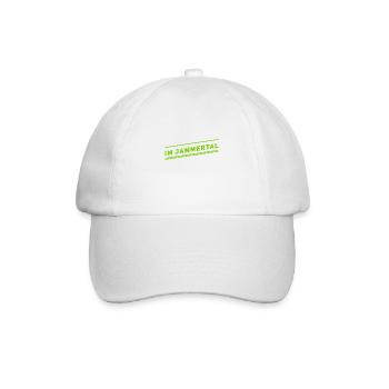 ich könnte die ganze Zeit jammern - Baseballkappe - Weiß/Weiß - Vorne
