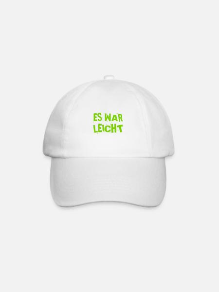 schwer sieht anders aus - Baseballkappe - Weiß/Weiß