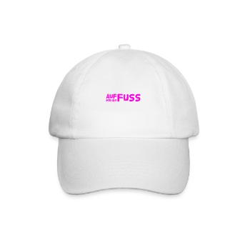 ich bin auf freiem Fuss - Baseballkappe - Weiß/Weiß - Vorne