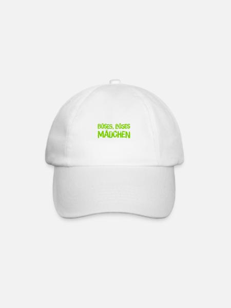 Böses, Böses Mädchen - Baseballkappe - Weiß/Weiß