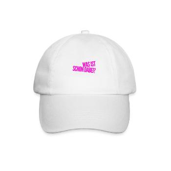 da ist nichts dabei - Baseballkappe - Weiß/Weiß - Vorne