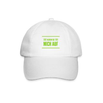 klären sie mich auf - Baseballkappe - Weiß/Weiß - Vorne