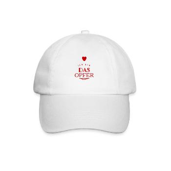 ich sehe mich als Opfer - Baseballkappe - Weiß/Weiß - Vorne