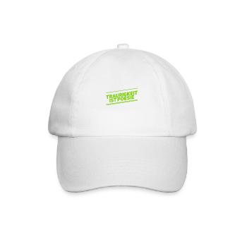 ich mag Trauer - Baseballkappe - Weiß/Weiß - Vorne