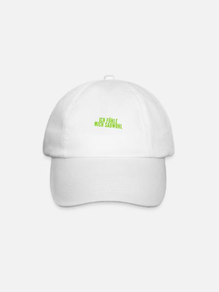 ich fühle mich spitze - Baseballkappe - Weiß/Weiß