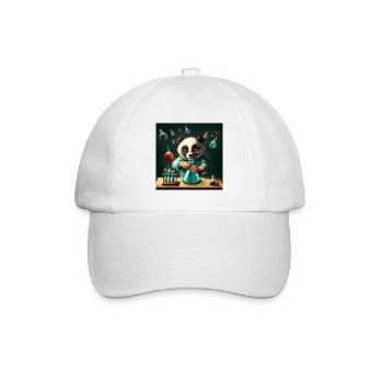 Panda Forscher - Baseballkappe - Weiß/Weiß - Vorne