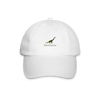 Brachiosaurus - Baseballkappe - Weiß/Weiß - Vorne