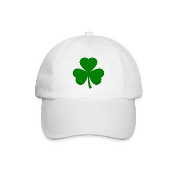 Irland st patricks day kleeblatt - Baseballkappe - Weiß/Weiß - Vorne