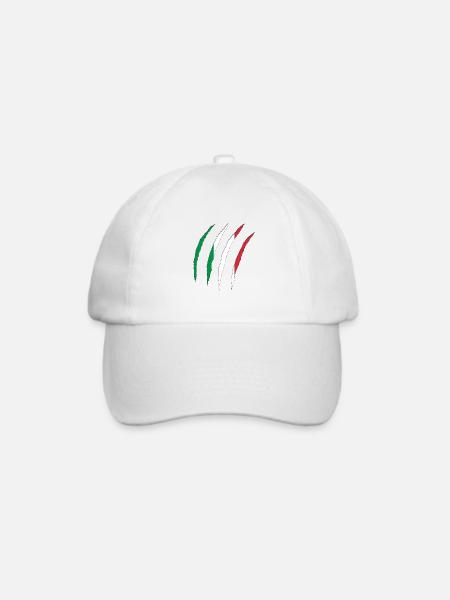 Italy - Baseballkappe - Weiß/Weiß