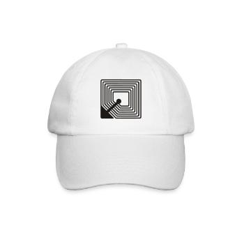 RFID - Baseballkappe - Weiß/Weiß - Vorne