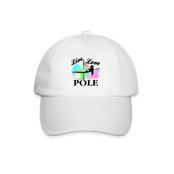 Pole Dance - Baseballkappe - Weiß/Weiß - Vorne