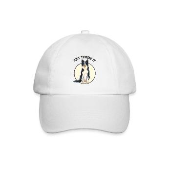 Border Collie - Baseballkappe - Weiß/Weiß - Vorne