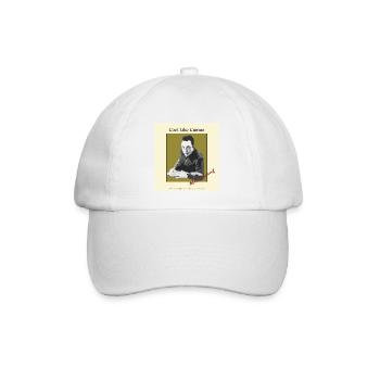Sei cool wie Albert Camus! - Baseballkappe - Weiß/Weiß - Vorne