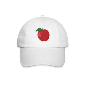 Apfel - Baseballkappe - Weiß/Weiß - Vorne