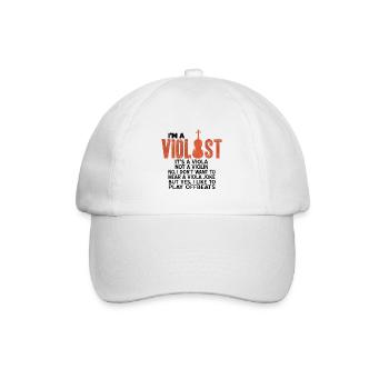 Bratsche - Baseballkappe - Weiß/Weiß - Vorne