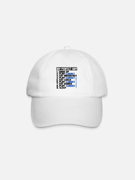 Klarinette - Baseballkappe - Weiß/Weiß
