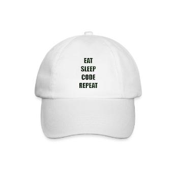 Programmierer Programmieren Programmierung Code - Baseballkappe - Weiß/Weiß - Vorne