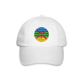 Symbol Imazighen - Baseballkappe - Weiß/Weiß - Vorne