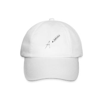 stift zeichnen - Baseballkappe - Weiß/Weiß - Vorne
