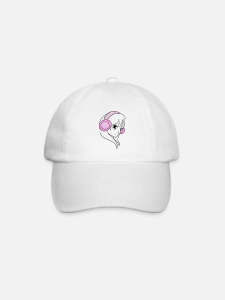 manga sound - Baseballkappe - Weiß/Weiß
