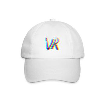 vr 3d effekt virtuelle realität gaming zocken - Baseballkappe - Weiß/Weiß - Vorne