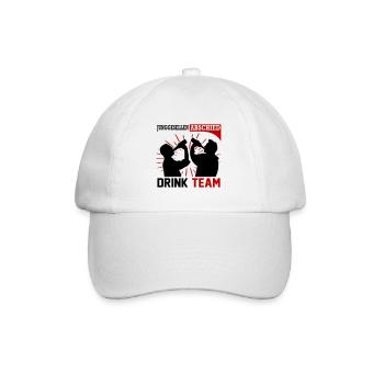 Junggesellenabschied Drink Team Männer Saufen - Baseballkappe - Weiß/Weiß - Vorne