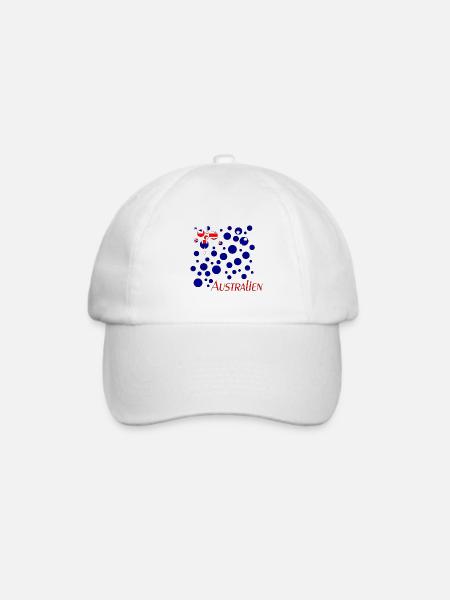 Australien Australia - Baseballkappe - Weiß/Weiß