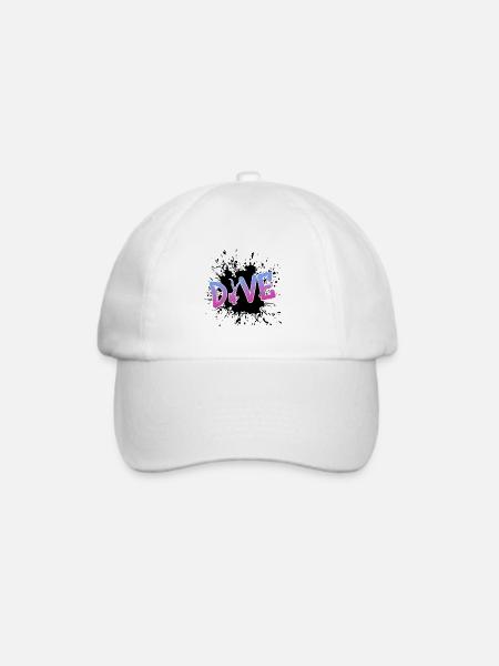 tauchen dive diver - Baseballkappe - Weiß/Weiß