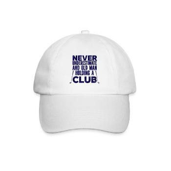 Golf - Golfclub Goldspieler Birdie Elite Luxus - Baseballkappe - Weiß/Weiß - Vorne