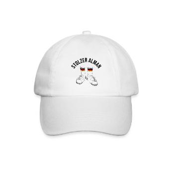 Stolzer Alman - Baseballkappe - Weiß/Weiß - Vorne