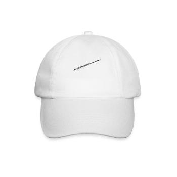 Querfloete Querflöte - Baseballkappe - Weiß/Weiß - Vorne