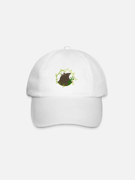 Wildtiere - Baseballkappe - Weiß/Weiß