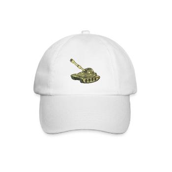 Panzer - Baseballkappe - Weiß/Weiß - Vorne