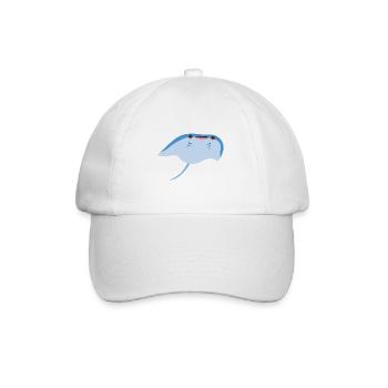 Stachelrochen - Baseballkappe - Weiß/Weiß - Vorne