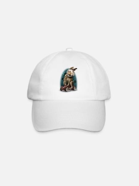 RABITRACER_MARKET.png - Baseballkappe - Weiß/Weiß