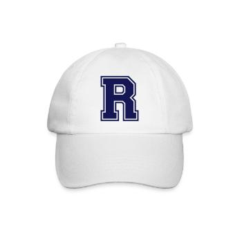 r - Baseballkappe - Weiß/Weiß - Vorne