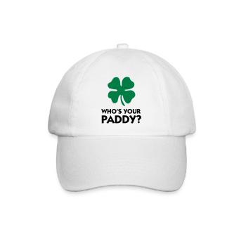 Wer ist dein Paddy? - Baseballkappe - Weiß/Weiß - Vorne