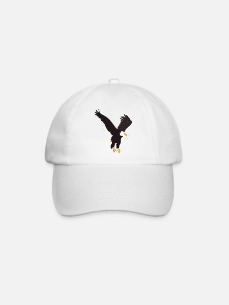 Weisskopfseeadler - Baseballkappe - Weiß/Weiß