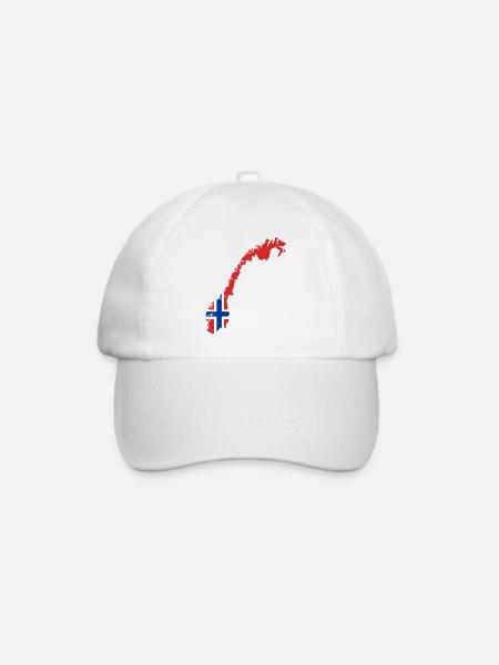 Norway - Baseballkappe - Weiß/Weiß