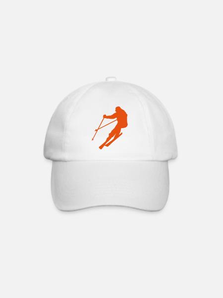Ski - Baseballkappe - Weiß/Weiß