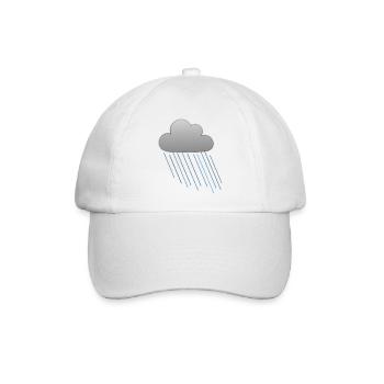 Regenwolke 2 - Baseballkappe - Weiß/Weiß - Vorne