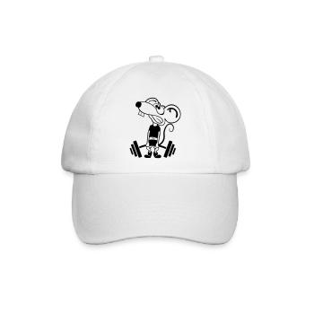 Pump Maus kontur 2c - Baseballkappe - Weiß/Weiß - Vorne