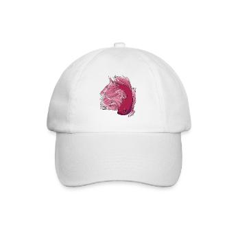 Betta Fisch - Baseballkappe - Weiß/Weiß - Vorne