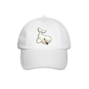 Kleiner Beluga - Baseballkappe - Weiß/Weiß - Vorne