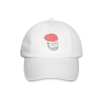 Kopf - Baseballkappe - Weiß/Weiß - Vorne