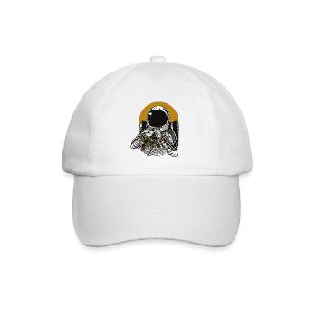 Space Pimp - Baseballkappe - Weiß/Weiß - Vorne