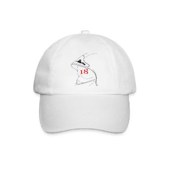 Kopfhörer 18 - Baseballkappe - Weiß/Weiß - Vorne